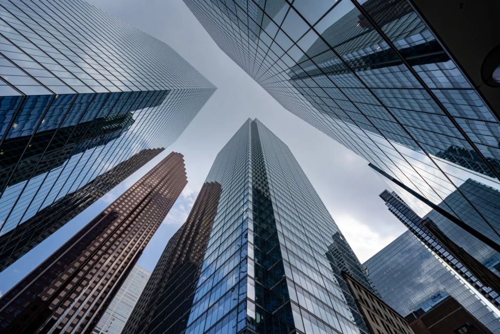 Business,Skyscrapers,In,The,Financial,District,,Toronto,Downtown.