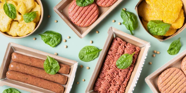 Variety,Of,Plant,Based,Meat,,Food,To,Reduce,Carbon,Footprint